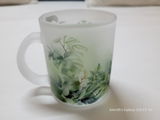 Monstera Calm Frosted Glass Mug