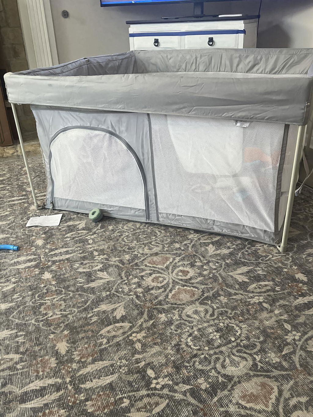 Babelio Baby Playpen | Hassle-Free 2-Step Folding, Safe and Sturdy for Indoor & Outdoor Use