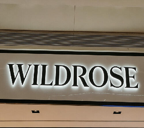 3D Illuminated Letters Frontlit Resin LED Letters for outside shopping mall Lighting up Led Signage Channel Letter Customized Front Lit Letters