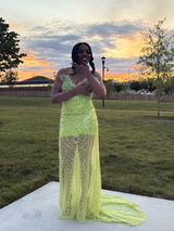 Elegant Sparkle Brown Mermaid Court Train V-neck Sleeveless Prom Dresses