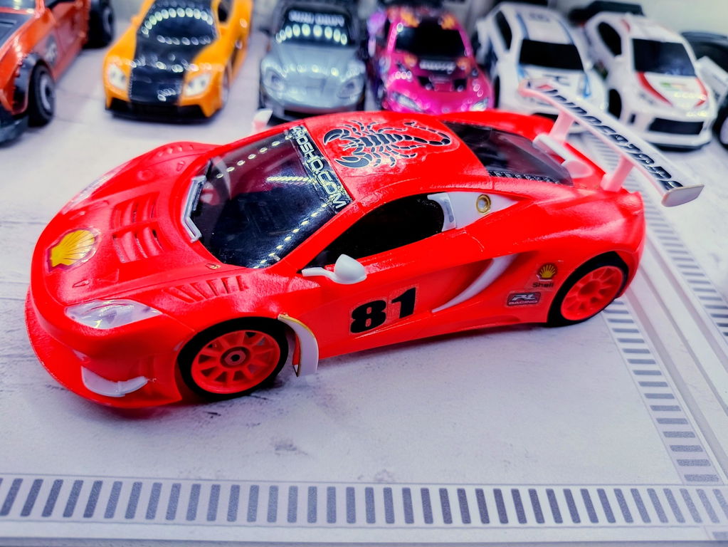 Kyosho MZN223B McLaren12C GT3 2013 White Body set(w/Rim for RWD)