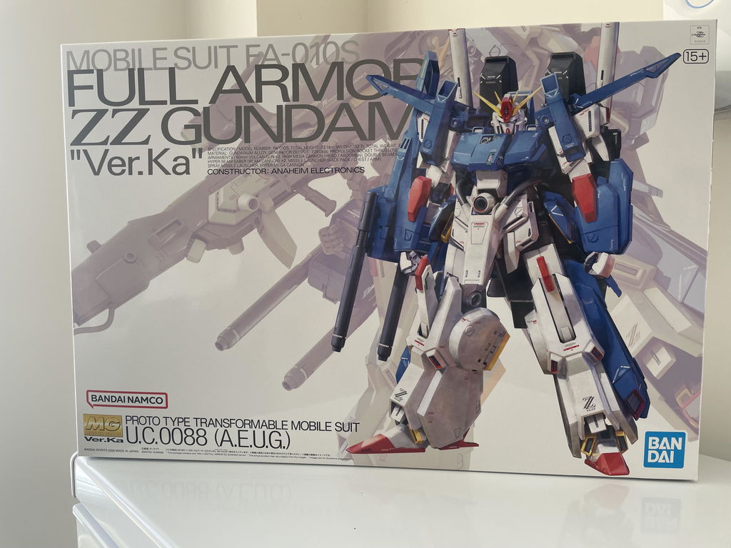 Bandai 1/100 MG Full Armor ZZ Gundam Ver. Ka