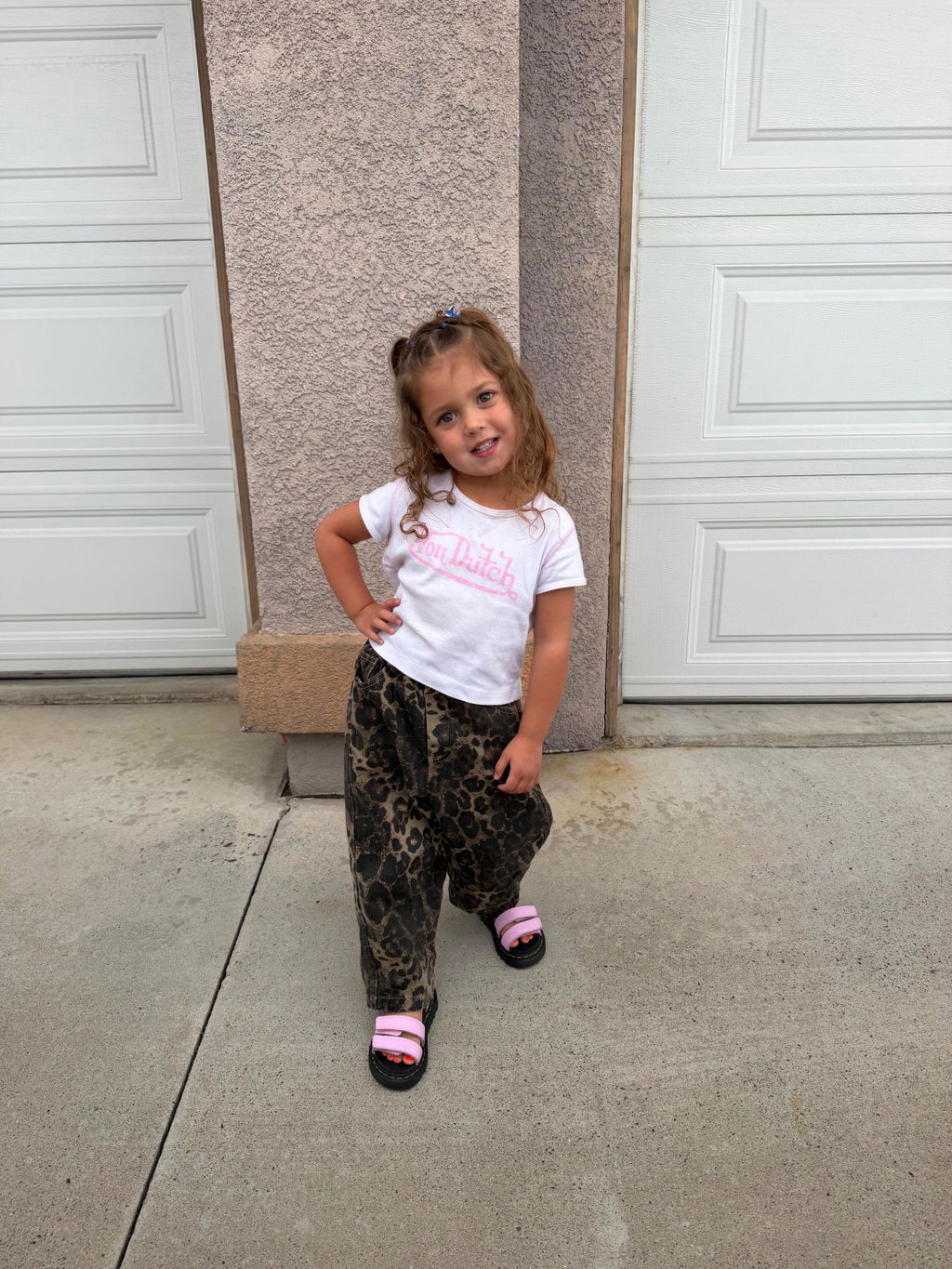 Leopard Oversized Jeans – animal print| 90s Inspired Bottoms
