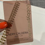 Foiled Clear Plastic Beauty Business Cards for Salons