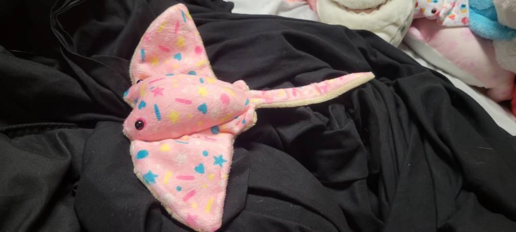 Pink Sprinkle Sugar Cookie Stingray Stuffed Animal Plush Toy