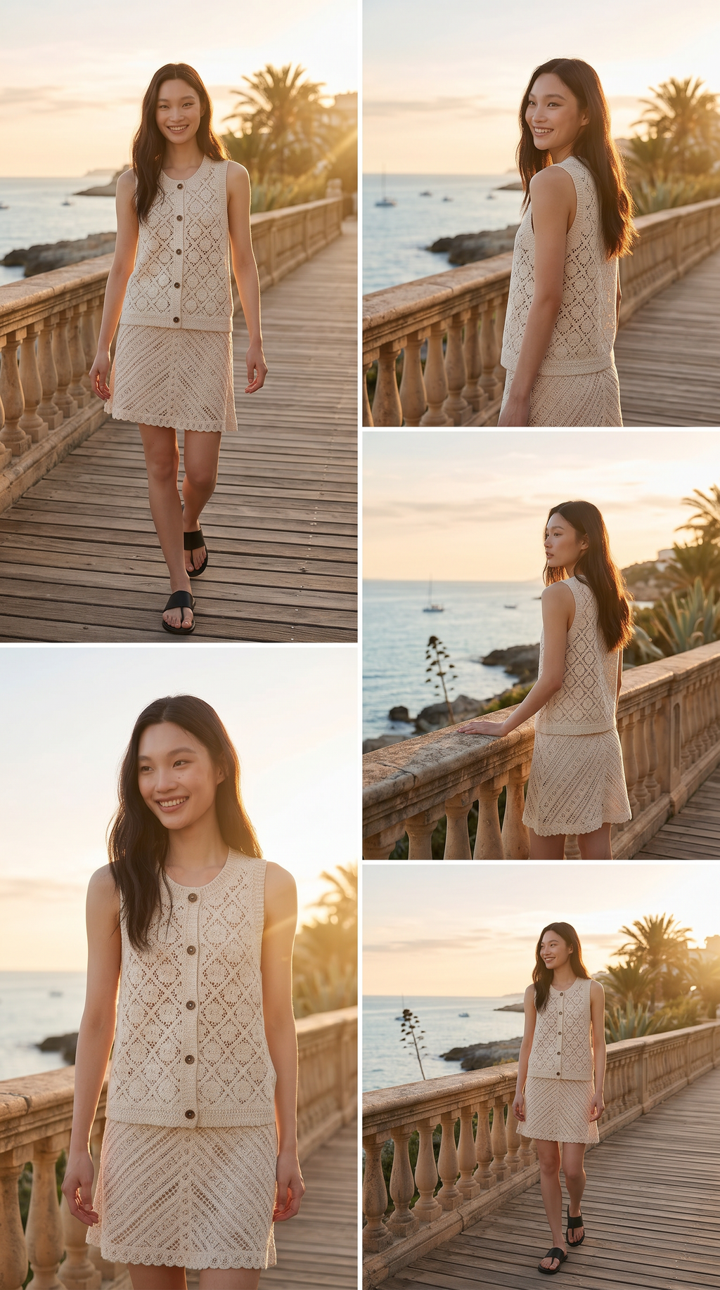 Customer photo for Openwork Knit Tank