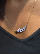 Custom Amharic Name Necklace