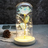 Rose Love™ Rose Flower LED Light Preserved Roses In Glass