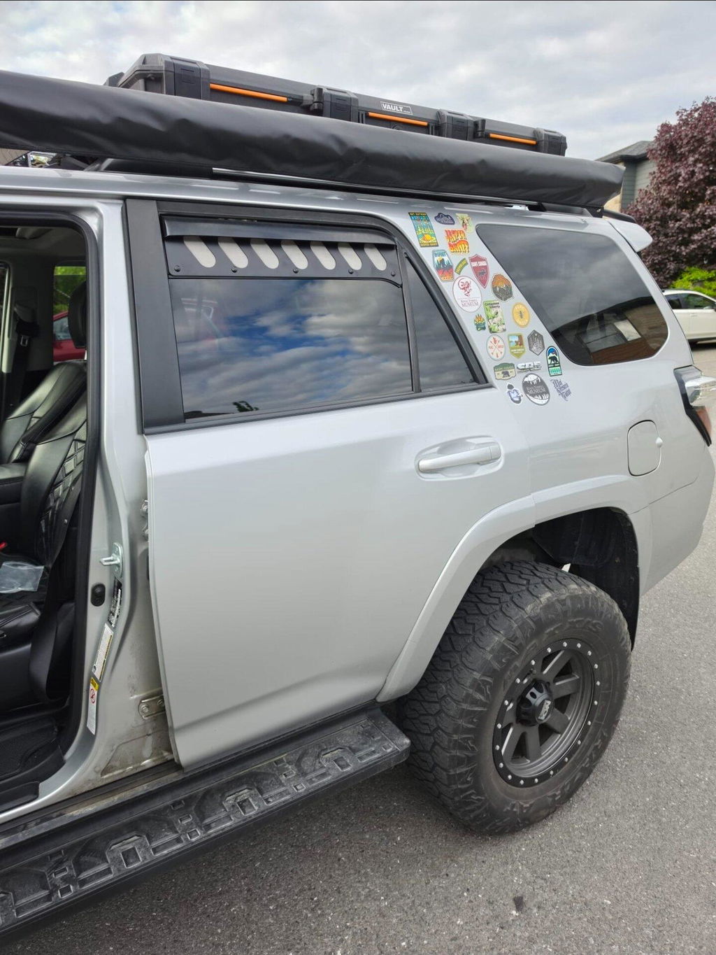 BEVINSEE Window Vents For Toyota 4Runner 2010-2021