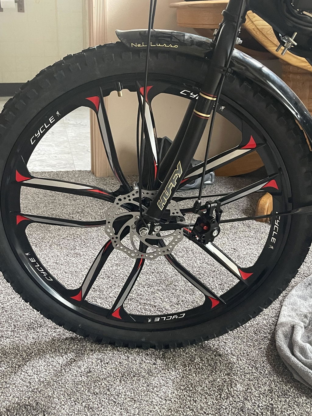 BBR Tuning 26 Inch Heavy Duty 10 Spoke STAR Motorized Bike Mag Wheel S
