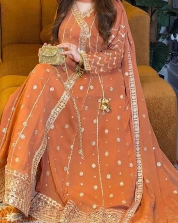 Angrakha style heavy front+back embroideredformal✨