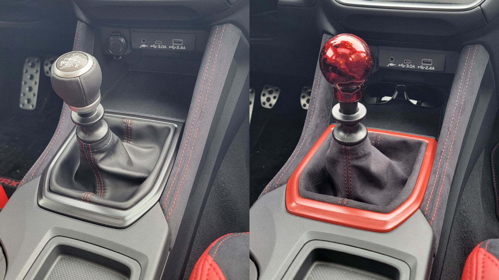 Billetworkz Shift Knob - Red Cosmic Space - Chevy Cobalt SS 2005