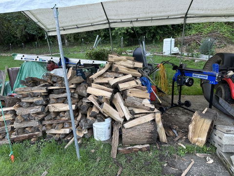 Log Splitter | 20 Ton Gas Wood Splitter with 7 HP 209cc OHV Engine
