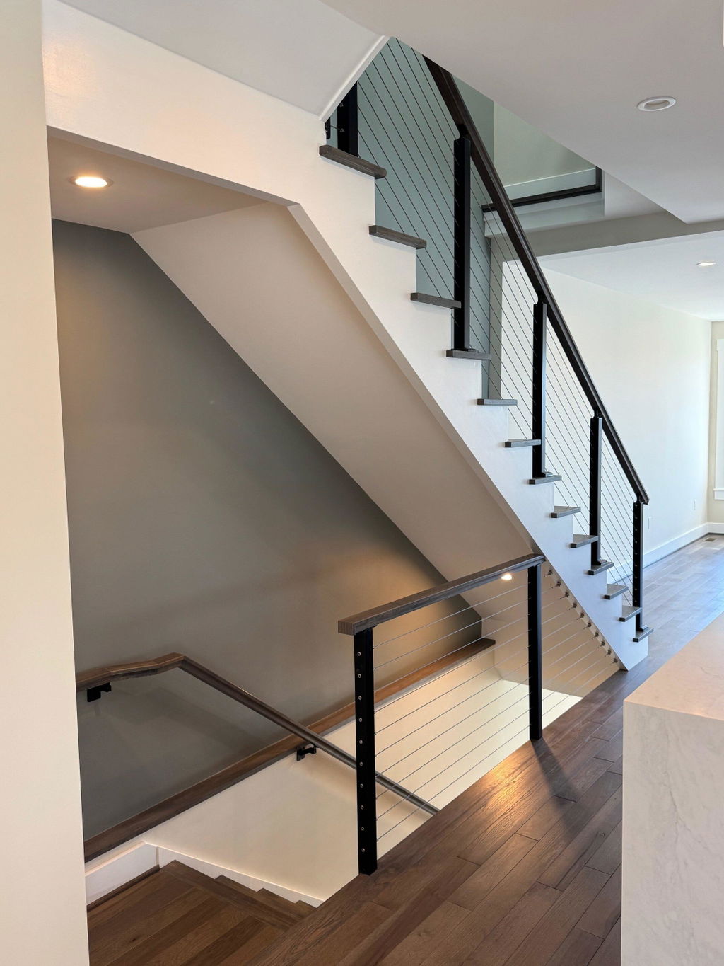 BLIKA 36'' & 42'' Black Side Mount Cable Railing System DIY Kit (4FT - 28FT, Level Drilled) - 3/16" Cable & Hardware