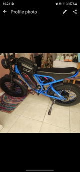 Bluvall SU8 52V 1500W Full Suspension Fat Tire Bike