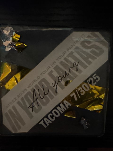 Ateez In Your Fantasy 2025 Tour Confetti Coaster