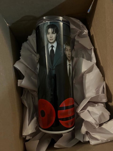 BTS Arirang OT7 Group Photo Stainless Steel Tumbler