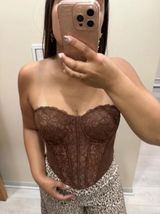 Corset Antonieta café