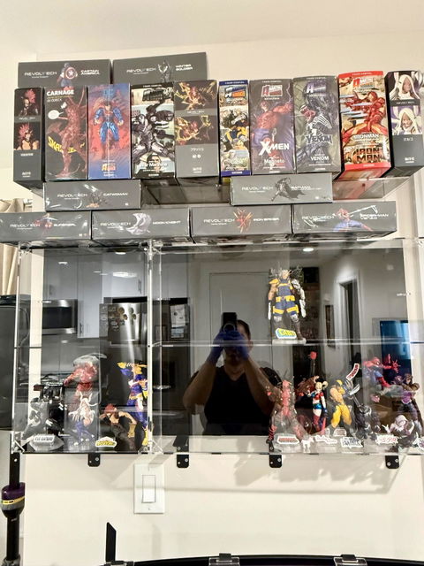 XL Wall Mounted Display Case for 6 inch Action Figures - 18 count
