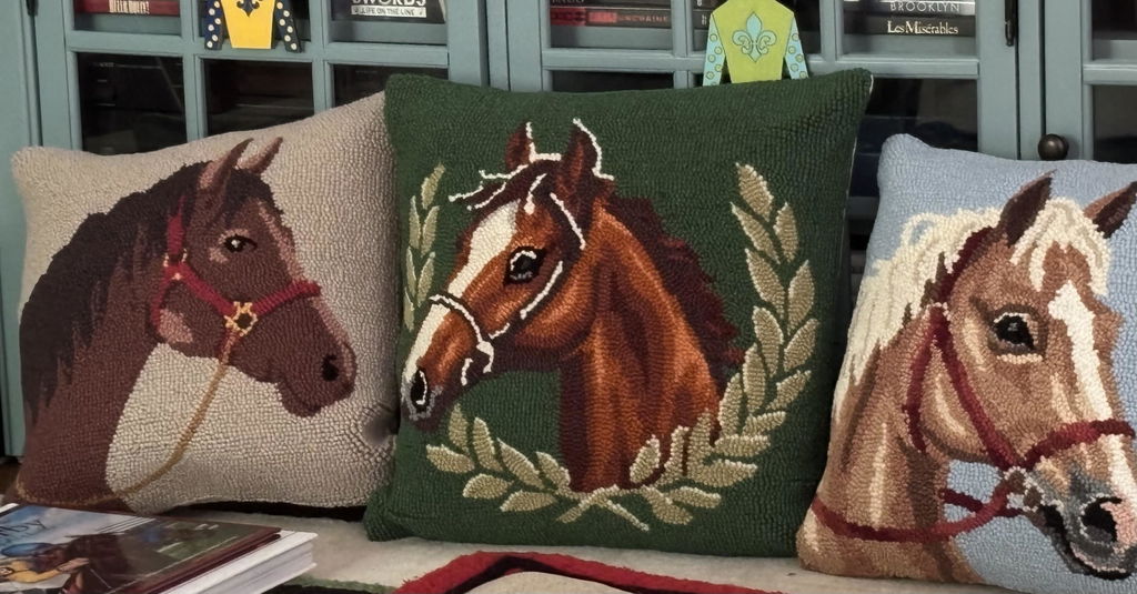 Horse Hook Pillow