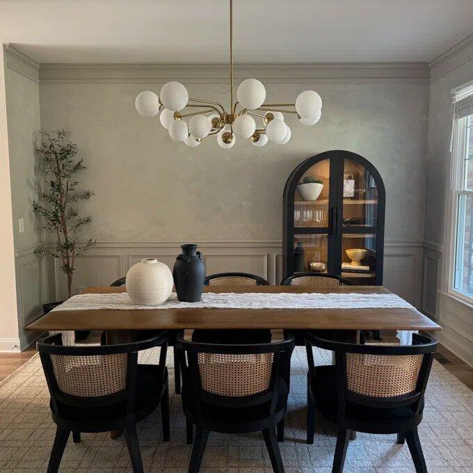 Dresqui 16-Light Dimmable Aluminum Transitiona Sputnik Chandelier (46")