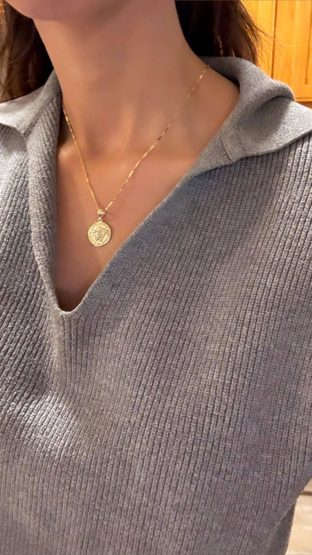14k Singapore Bar Chains