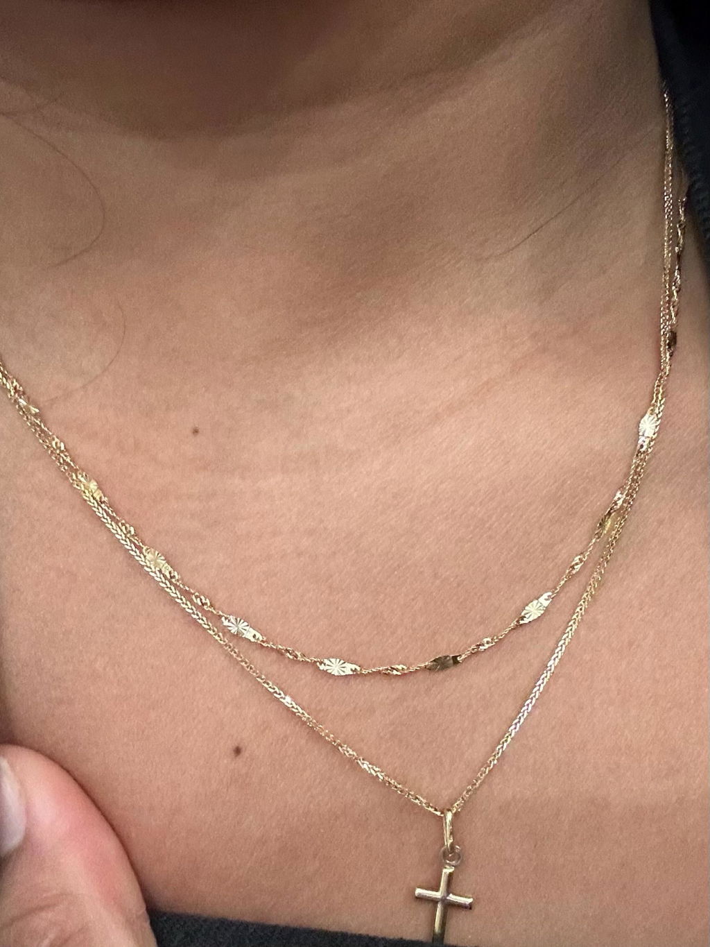 14k Fully Diamond Cut Mirror Chain