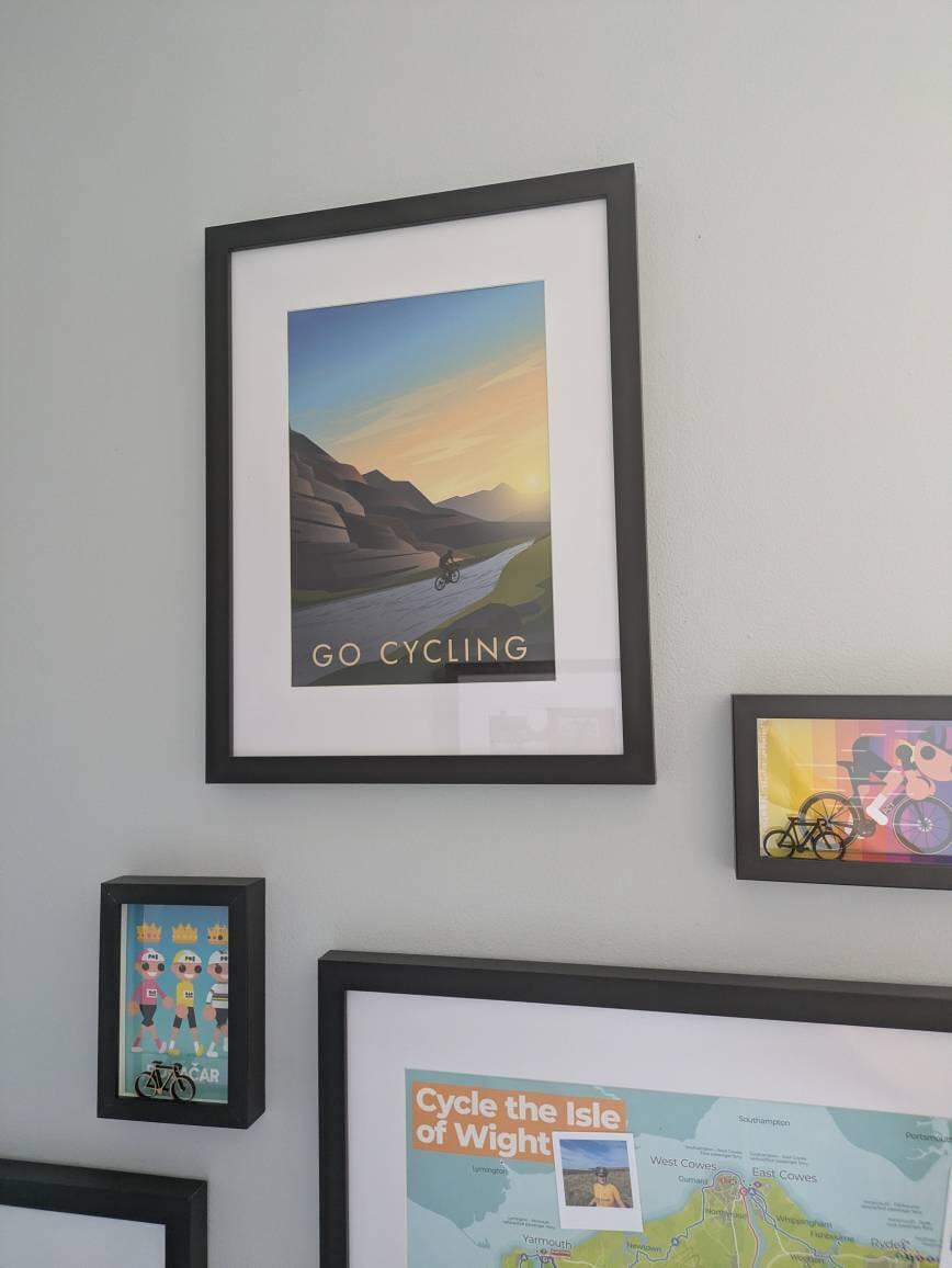 Go Cycling Travel Poster