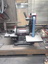 BUCKTOOL Dual-Speed 1″ x 42″ Belt Disc Sander Combo with 3/4 HP 4.8A Direct-Drive Motor for Professional Metalworking