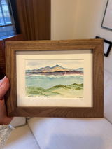 Solid Walnut Picture Frame in 1x1 Hardwood Molding- Choose Your Size - Ships Right Away!