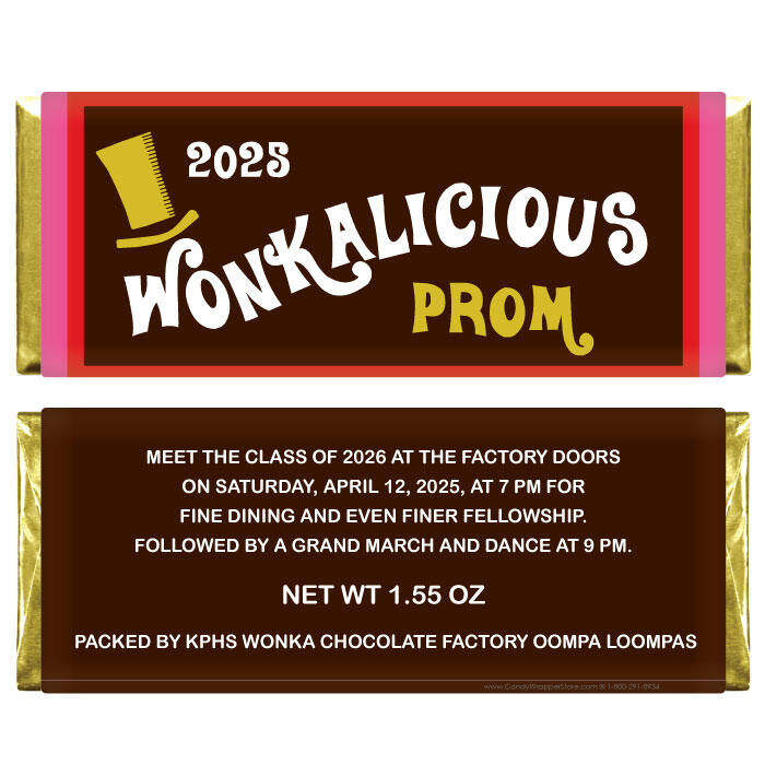 Wonka Bar Candy Wrapper – Candy Wrapper Store
