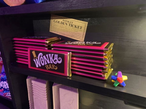 Wonka Bar Candy Wrapper