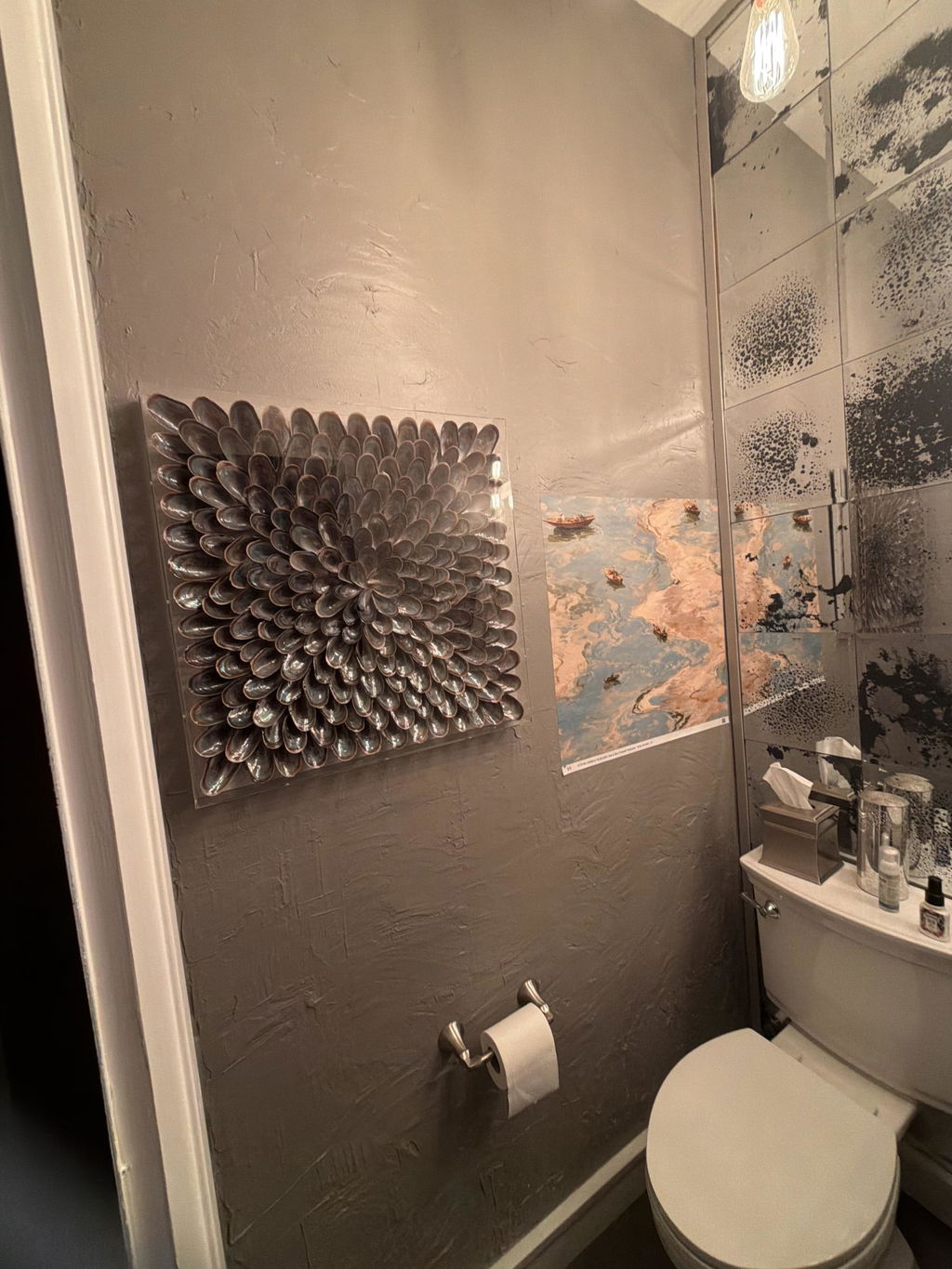 Customer photo — River Marbling Wallpaper