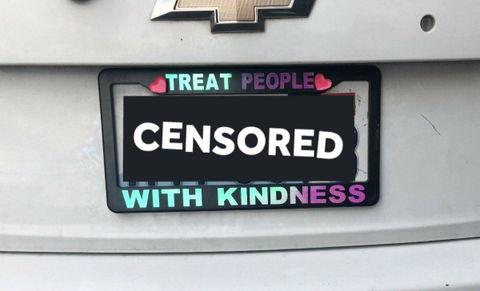 Small Heart License Plate Bolts
