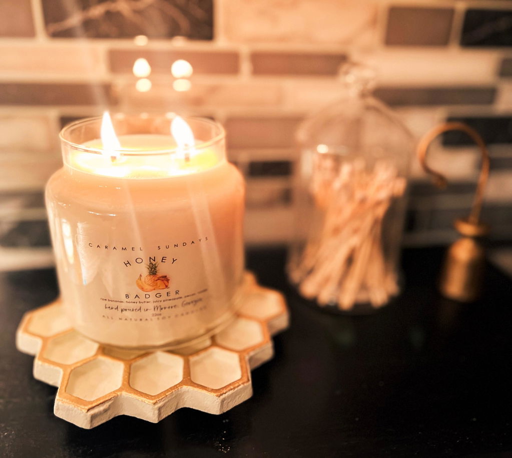 2 Wick Honey Badger Soy Wax Candle