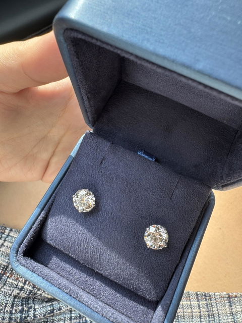 Joy 3.00 ct. Solitaire Ear Studs (6.00 ctw)