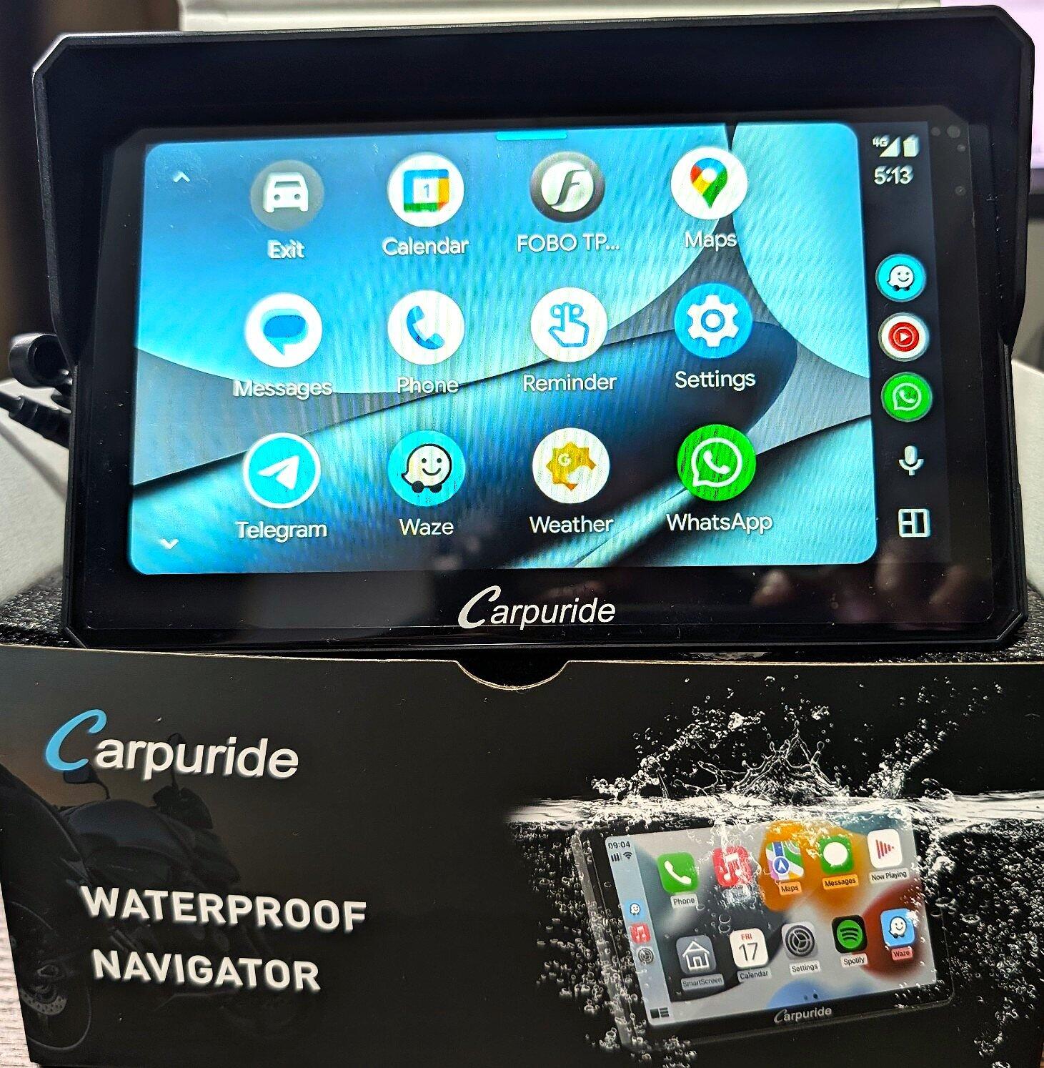 Motorcycle CarPlay System with Radar BSD, TPMS & SOS | 702RS Pro