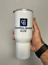CBE Framed Logo Travel mug with a handle