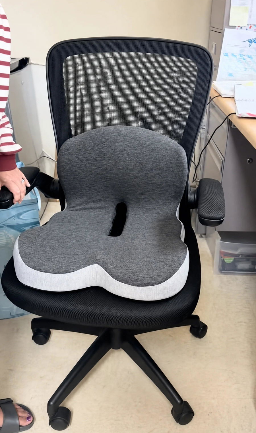 Pryxo cushion on an office chair