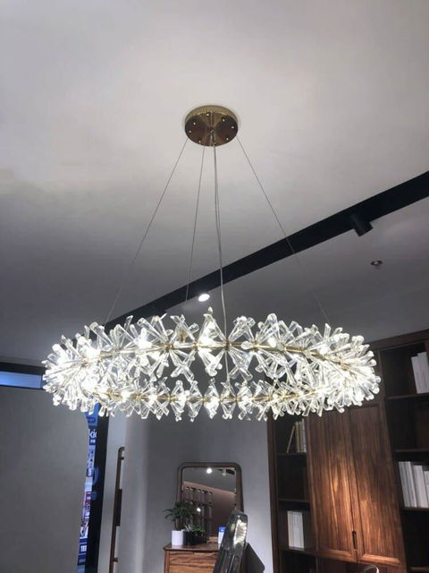 New Luxury Crystal Flower Chandelier