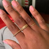 Hollow Beaded Ring