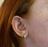 Teardrop Huggie Earrings