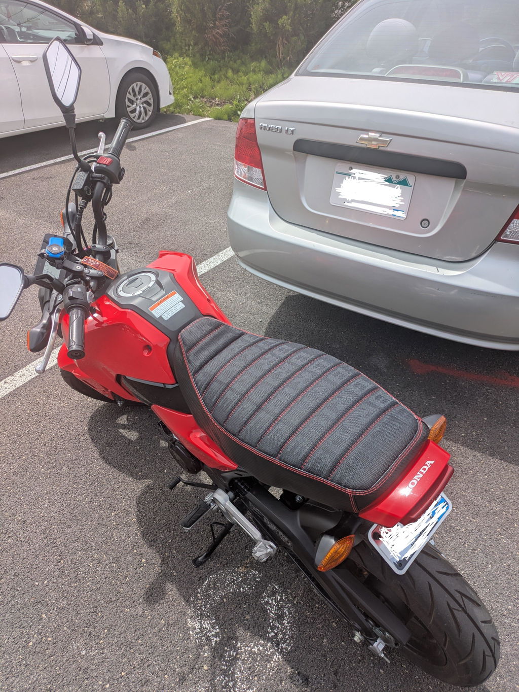 Honda Grom BRIDE Seat Cover Padded Tuck and Roll MSX125