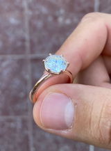 Anillo con diamante de laboratorio 3 ct