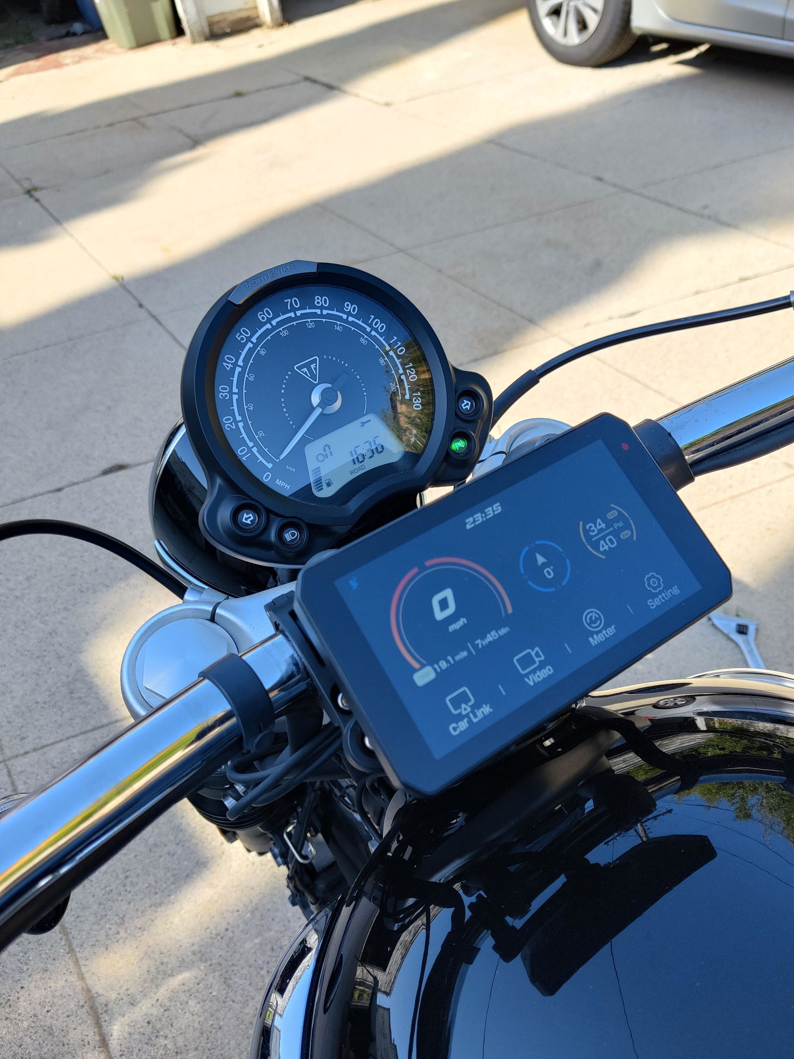 バイク用CHIGEE外部タイヤ空気圧センサー