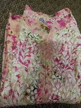 Fatima Pure Mulmul Chikankari  Handwork Kurti - Pink Colour