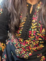 Namara Soft Rayon Chikankari Kurti Plazo Set - Multi Colour