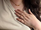 Gold Plated Silver Zircon Transformable Heart Clover Necklace