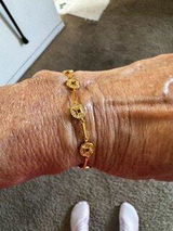 Gold Plated Silver Wealth Luck Golden Coins Bracelet