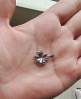 Platinum Four-Leaf Clover Pendant